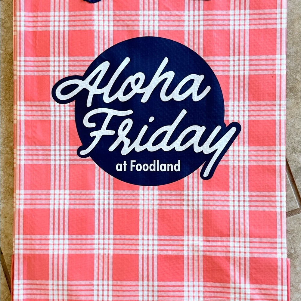 Aloha Friday Pink Tote Bag Foodland Hawaii exclusive New with tag